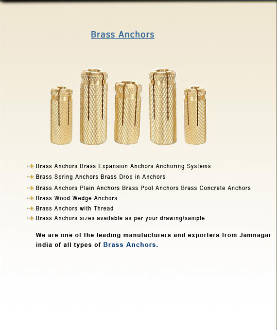 Brass Anchors